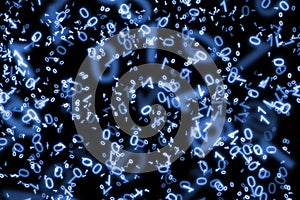 Cyberspace wallpaper. Html or binary code and computer technology concept