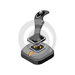 Cybersport Joystick Isometric Composition