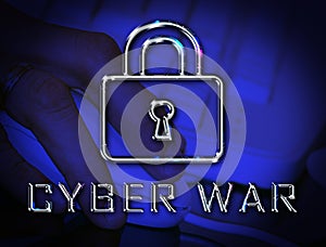 Cyberwar Virtual Warfare Hacking Invasion 3d Illustration