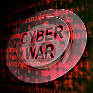 Cyberwar Virtual Warfare Hacking Invasion 3d Rendering