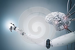 Cyborg brain working photo