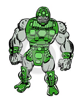 Cyborg brute comic book character