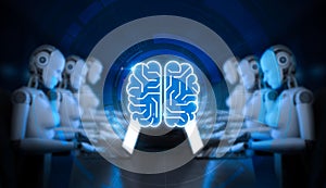 Cyborg with circuit brain