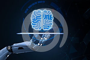 Cyborg with circuit brain