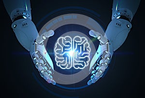 Cyborg with circuit brain