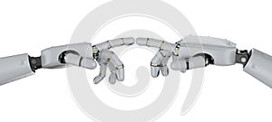 Cyborg hand connected