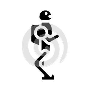 cyborg robot technology glyph icon vector illustration