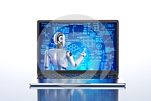 Cyborg teaching or training online