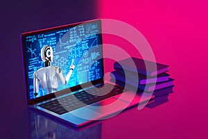 Cyborg teaching or training online