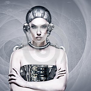 Cyborg woman