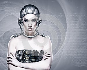 Cyborg woman