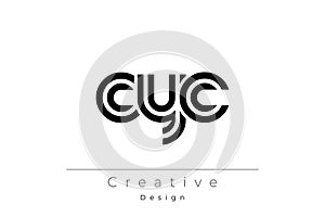 CYC Creative Unique Modern Letter Logo Design
