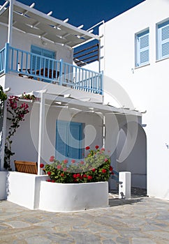 Cyclades architecture motel hotel