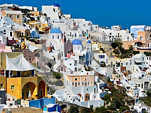 Cycladic Architecture, Oia, Santorini, Greece