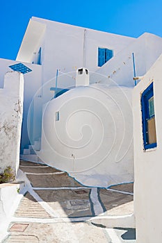 Cycladic Architecture, Plaka village, Milos island, Cyclades, Greece photo