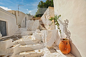 Cycladic architecture in Sikinos island Greece