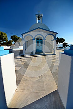 Cycladic chapel Of Agios Nikolaos. Pollonia. Milos. Cyclades islands. Greece