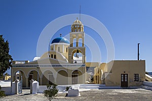 Cycladic church on Santorini Island, Greece