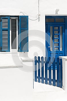 Cycladic greek style, Lefkes, Paros, Greece