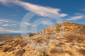 Anafi island in Greece photo