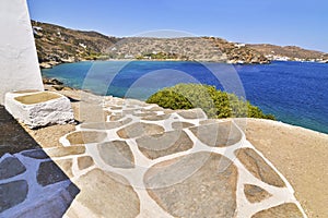 Cycladic stair at Sifnos Greece