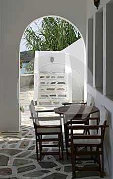 Cycladic terrace