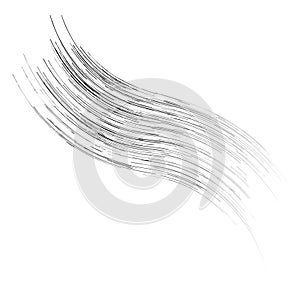 Cycle design element with contort, spin effect. Abstract swerve circlet spiral