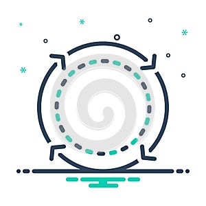 Mix icon for Cycle, update and circular