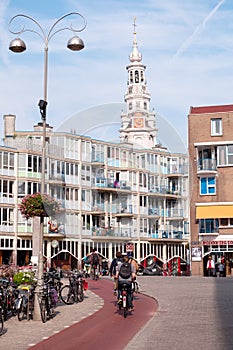 Cycle lane in Amsterdam