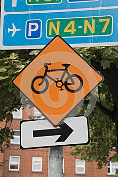 Cycle Lane Sign, Dublin