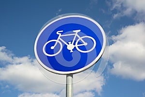 Cycle road and bike path