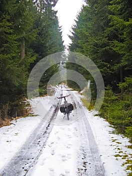 Cycle route in Saxony at Upper Lusatia