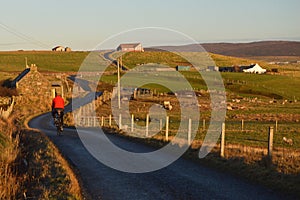 Cycle touring on Shetland Islands