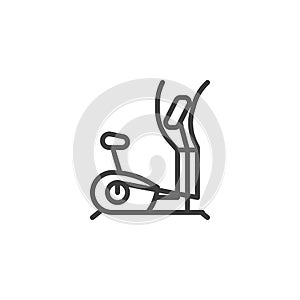 Cycle trainer line icon