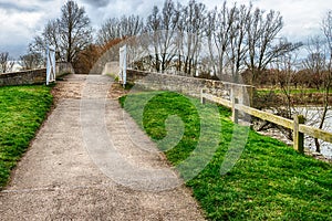 Cycleway & footpath over bridge