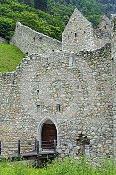 Cycleway of Pusteria valley: ruins of castle at Chiusa photo