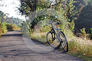 Cycling Along Tranquil Countryside of Kerala India