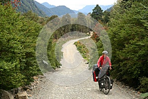 Cycling on Carretera Austral photo