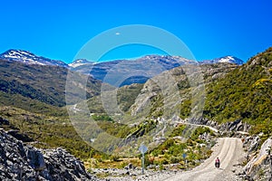 Cycling on Carretera Austral photo