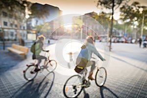 Cycling in city