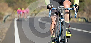 Cycling competition,cyclist athletes riding a race