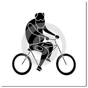 Cycling glyph icon