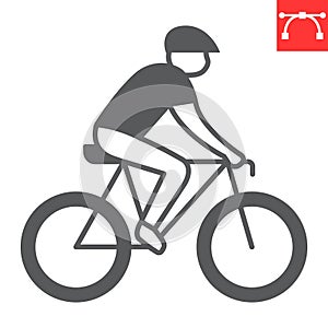 Cycling glyph icon