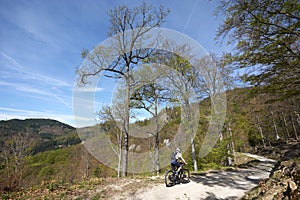 Cycling i Wachau, Reichaueramt, Niederosterreich, Austria