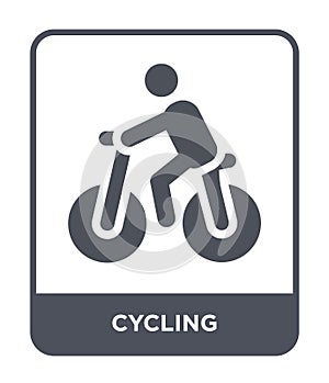 cycling icon in trendy design style. cycling icon isolated on white background. cycling vector icon simple and modern flat symbol
