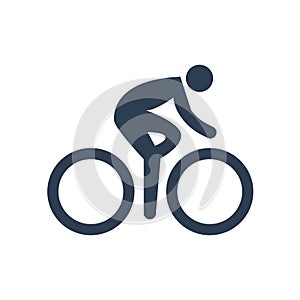 Cycling Icon on white background.