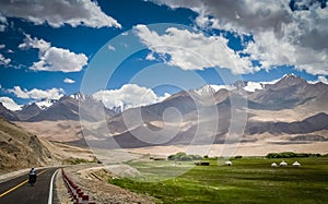 Cycling on Karakorum Highway