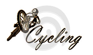 Cycling Logo isolated over white