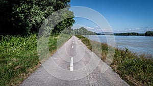 Cycling path in the nature