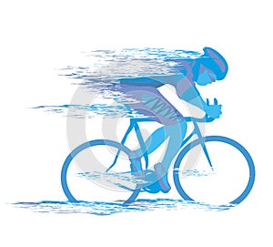 Cycling race stylized backgrond